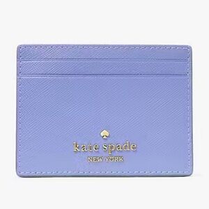 Kate Spade Madison saffiano purple leather Card Holder